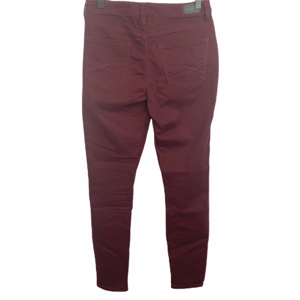 Aeropostale High Waisted Skinny Burgundy Jeggings - Picture 4 of 16